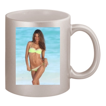 Alessandra Ambrosio 11oz Metallic Silver Mug