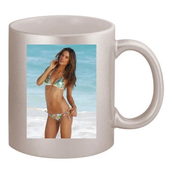 Alessandra Ambrosio 11oz Metallic Silver Mug