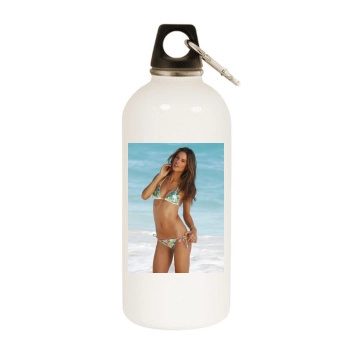 Alessandra Ambrosio White Water Bottle With Carabiner