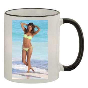 Alessandra Ambrosio 11oz Colored Rim & Handle Mug