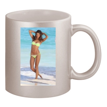 Alessandra Ambrosio 11oz Metallic Silver Mug