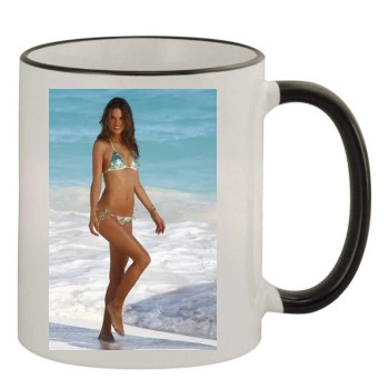 Alessandra Ambrosio 11oz Colored Rim & Handle Mug