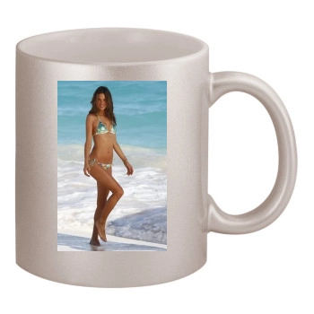 Alessandra Ambrosio 11oz Metallic Silver Mug