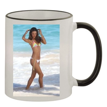 Alessandra Ambrosio 11oz Colored Rim & Handle Mug