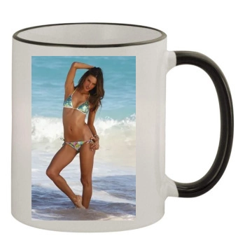 Alessandra Ambrosio 11oz Colored Rim & Handle Mug