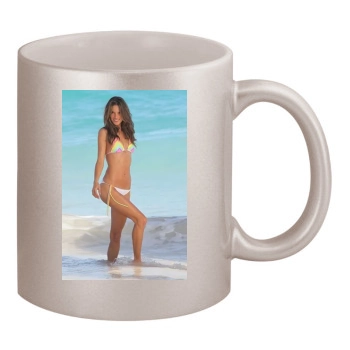 Alessandra Ambrosio 11oz Metallic Silver Mug