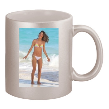 Alessandra Ambrosio 11oz Metallic Silver Mug