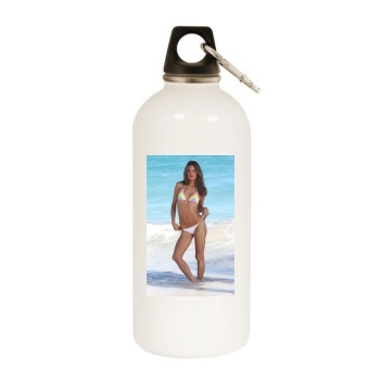 Alessandra Ambrosio White Water Bottle With Carabiner