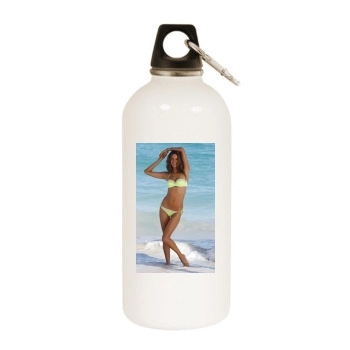 Alessandra Ambrosio White Water Bottle With Carabiner