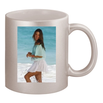 Alessandra Ambrosio 11oz Metallic Silver Mug