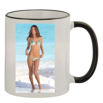 Alessandra Ambrosio 11oz Colored Rim & Handle Mug