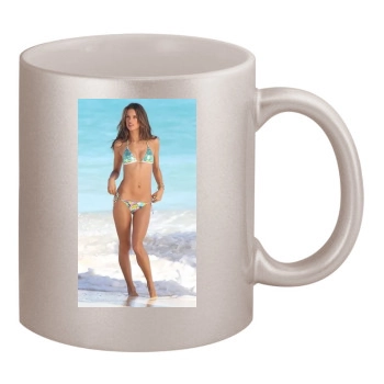 Alessandra Ambrosio 11oz Metallic Silver Mug