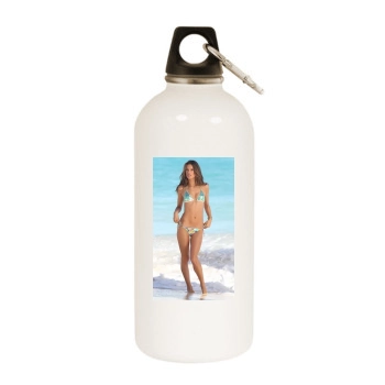 Alessandra Ambrosio White Water Bottle With Carabiner