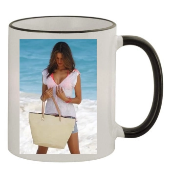 Alessandra Ambrosio 11oz Colored Rim & Handle Mug