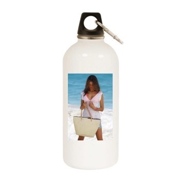 Alessandra Ambrosio White Water Bottle With Carabiner