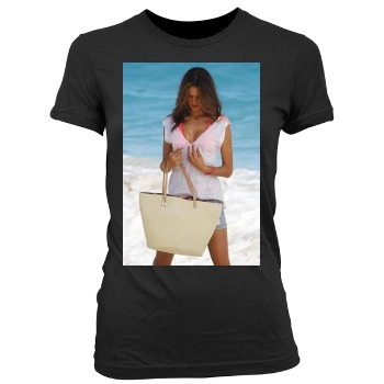 Alessandra Ambrosio Women's Junior Cut Crewneck T-Shirt