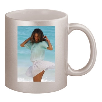 Alessandra Ambrosio 11oz Metallic Silver Mug