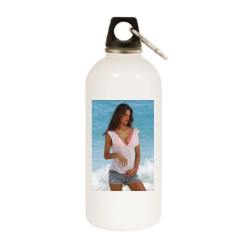 Alessandra Ambrosio White Water Bottle With Carabiner