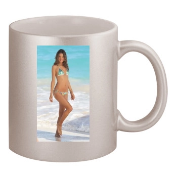 Alessandra Ambrosio 11oz Metallic Silver Mug