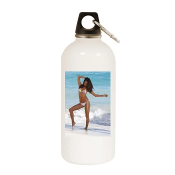 Alessandra Ambrosio White Water Bottle With Carabiner