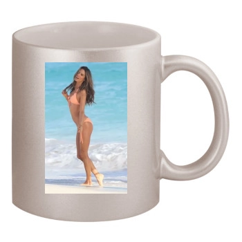 Alessandra Ambrosio 11oz Metallic Silver Mug