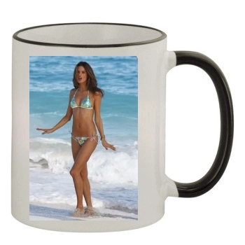 Alessandra Ambrosio 11oz Colored Rim & Handle Mug