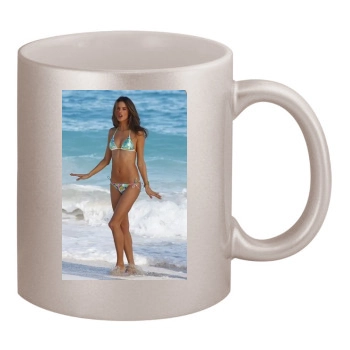 Alessandra Ambrosio 11oz Metallic Silver Mug