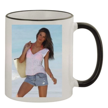 Alessandra Ambrosio 11oz Colored Rim & Handle Mug