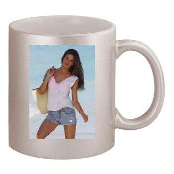 Alessandra Ambrosio 11oz Metallic Silver Mug