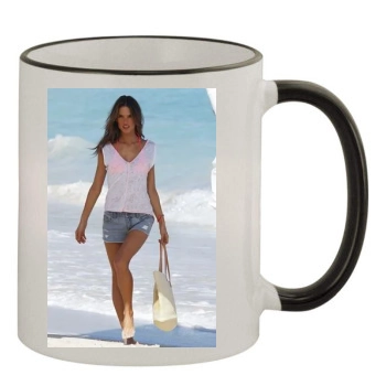 Alessandra Ambrosio 11oz Colored Rim & Handle Mug