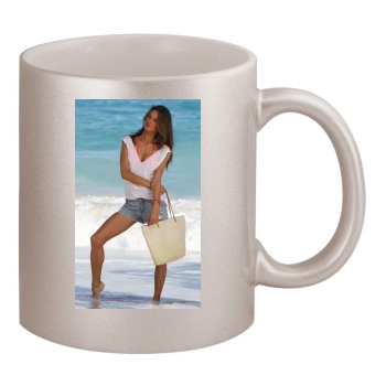 Alessandra Ambrosio 11oz Metallic Silver Mug