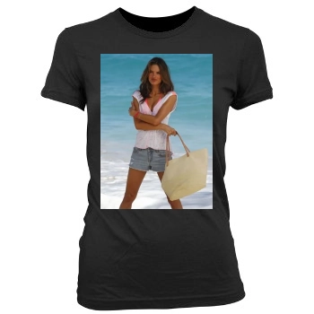 Alessandra Ambrosio Women's Junior Cut Crewneck T-Shirt