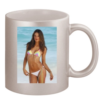 Alessandra Ambrosio 11oz Metallic Silver Mug