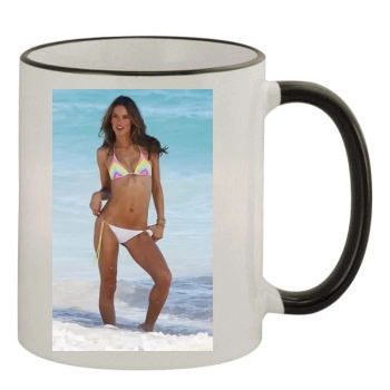 Alessandra Ambrosio 11oz Colored Rim & Handle Mug