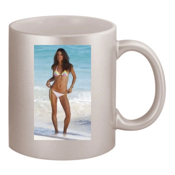 Alessandra Ambrosio 11oz Metallic Silver Mug