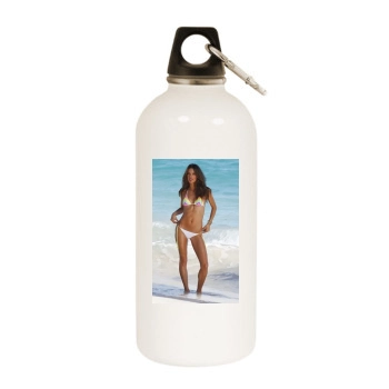 Alessandra Ambrosio White Water Bottle With Carabiner