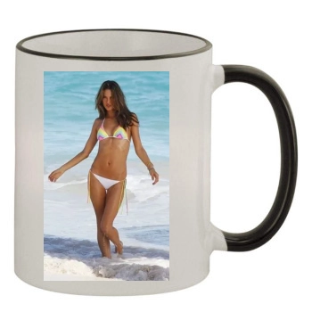 Alessandra Ambrosio 11oz Colored Rim & Handle Mug