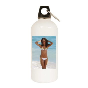 Alessandra Ambrosio White Water Bottle With Carabiner