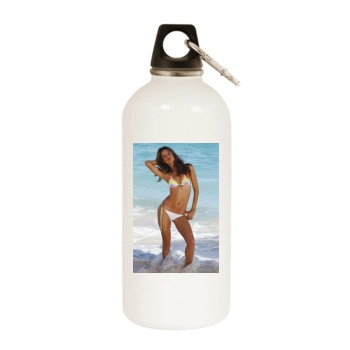 Alessandra Ambrosio White Water Bottle With Carabiner