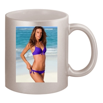 Alessandra Ambrosio 11oz Metallic Silver Mug