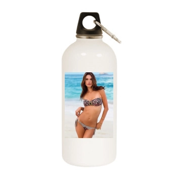 Alessandra Ambrosio White Water Bottle With Carabiner