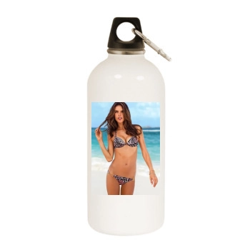 Alessandra Ambrosio White Water Bottle With Carabiner