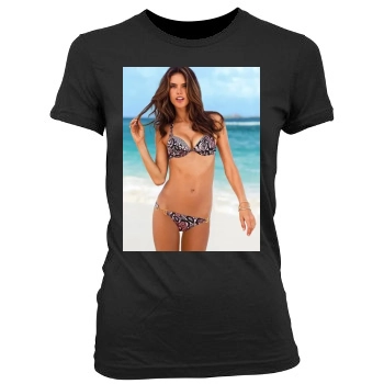 Alessandra Ambrosio Women's Junior Cut Crewneck T-Shirt