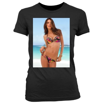 Alessandra Ambrosio Women's Junior Cut Crewneck T-Shirt