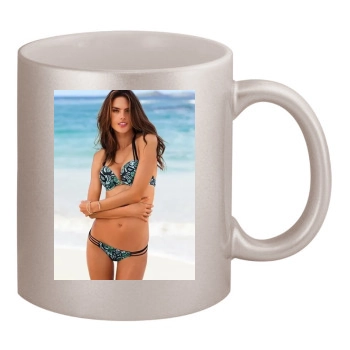 Alessandra Ambrosio 11oz Metallic Silver Mug