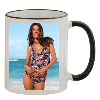 Alessandra Ambrosio 11oz Colored Rim & Handle Mug