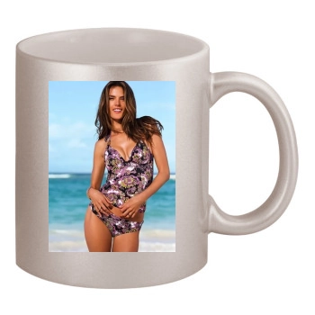 Alessandra Ambrosio 11oz Metallic Silver Mug