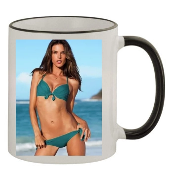 Alessandra Ambrosio 11oz Colored Rim & Handle Mug