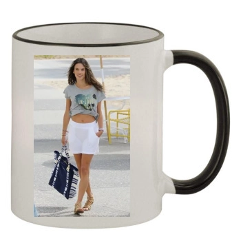 Alessandra Ambrosio 11oz Colored Rim & Handle Mug