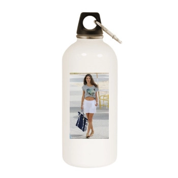 Alessandra Ambrosio White Water Bottle With Carabiner